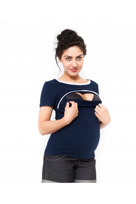 T-shirt ciążowy i do karmienia 'ALDONA'