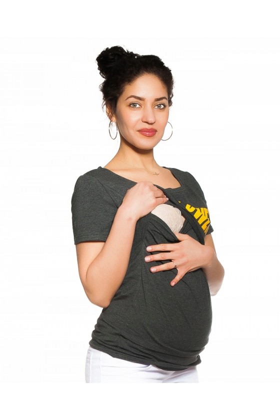 T-shirt ciążowy i do karmienia  'MOM POWER'