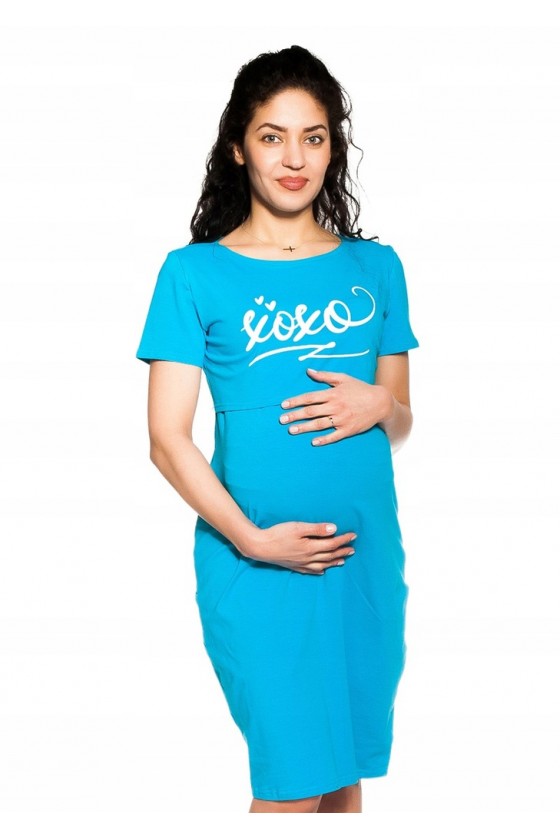 Koszula nocna ciążowa i do karmienia 'xoxo'