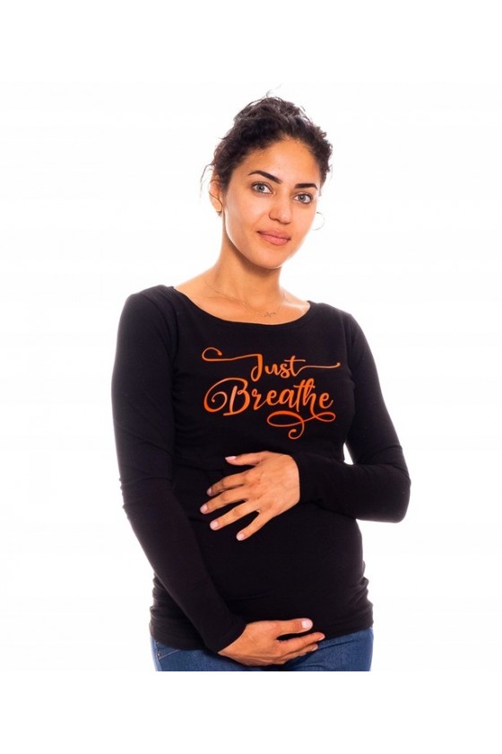 Bluzka ciążowa i do karmienia 'JUST BREATHE'