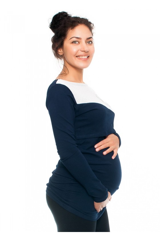 Bluzka ciążowa i do karmienia 'KWIATY'
