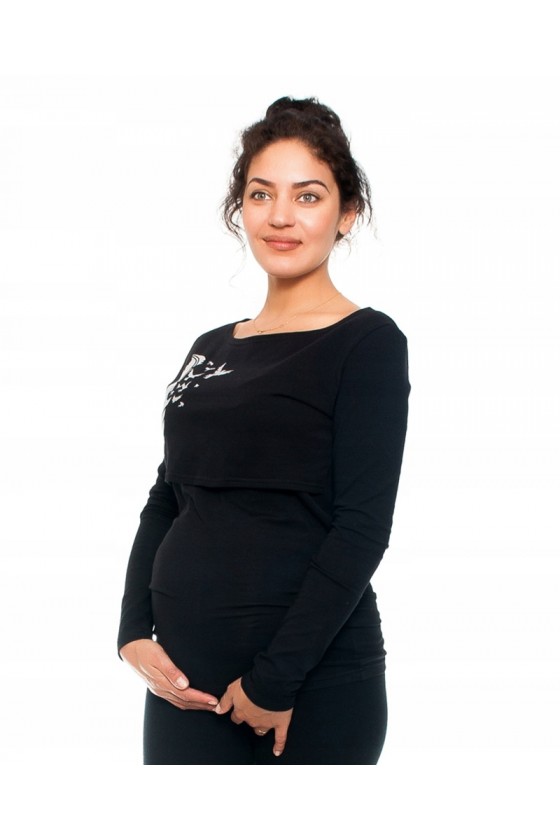 Bluzka ciążowa i do karmienia 'PIÓRO'