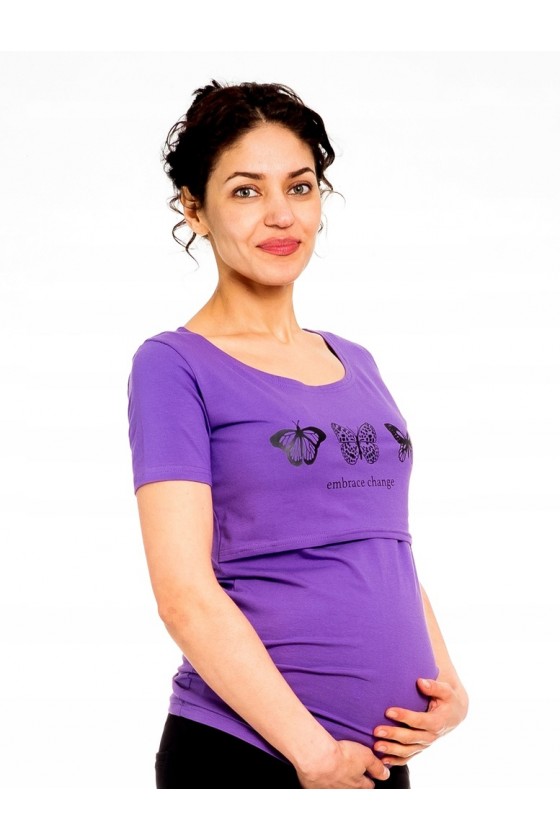 T-shirt ciążowy i do karmienia  'CHANGE'