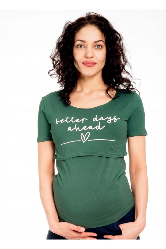 T-shirt ciążowy i do karmienia  'BETTER DAYS'